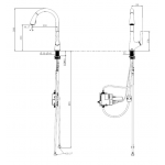 Kohler K-77748K-CP Malleco 下拉式廚房感應龍頭 (拋光鍍鉻)